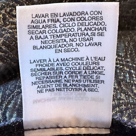 Alfred Dunner Silver Gray Metallic Paisley Blazer Jacket 3/4 Sleeve Shimmer 14P - Picture 15 of 15